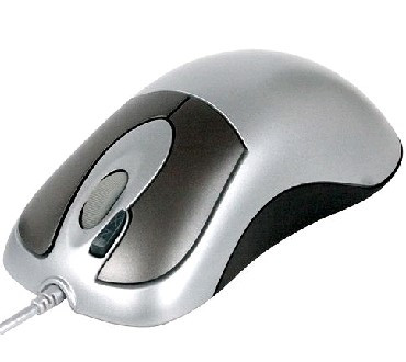 Мышь проводная A4TECH OP-35D PS/2 серебро