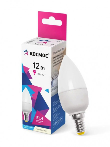 Лампочка КОСМОС LkeLED12wGL45E1430