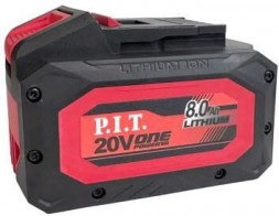 Аккумулятор P.I.T. Аккумулятор OnePower PH20-8.0 (20В, 8Ач, Li-Ion, индикация заряда, плата) P.I.T. Аккумулятор OnePower PH20-8.0 (20В, 8Ач, Li-Ion, индикация заряда, плата)