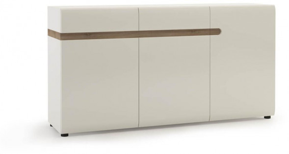 Комод АНРЭКС LINATE Комод 3D-2S/TYP 40,цвет белый/сонома трюфель