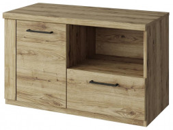 Модульная мебель АНРЭКС DOORSET Тумба для обуви 1D1SN. Цвет ДУБ НАВАРРА (1 уп.)