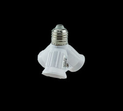 патроны и переходники ECOLA A7W37WEAY BASE с цоколя E27 на 3хE27 Белый