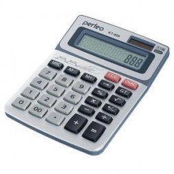 Калькулятор PERFEO калькулятор KT-888, бухгалтерский, 12-разр., GT, серебристый
