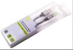 USB кабель HARPER BRCH-510 SILVER USB - 8PIN 1м нейлоновая оплетка