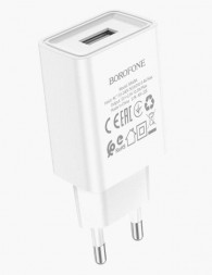 СЗУ BOROFONE (6974443385670) BA68A Glacier 1USB (белый)