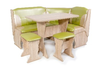 Набор мебели для кухни БИТЕЛ ОРХИДЕЯ Дуб Сонома/Салат С-105 Бежевый С-101 (4 кор)