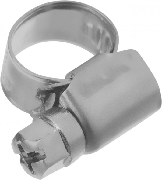 СИБРТЕХ Хомуты нержавеющая сталь, Стандартное болтовое крепление 8-12 мм, 100 штук в упаковке, ширина 9 мм 47576