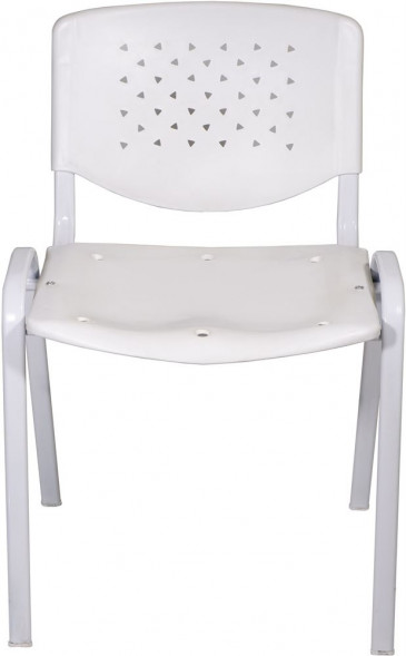 Стул OLSS Стул Дейзи белая рама (крашенная) пластик белый спинка и сиденье