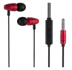 Наушники с гарнитурой HOCO (6931474703811) M59 MAGNIFICENT, красный