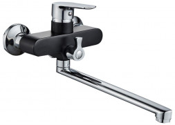 Смеситель для ванны GOTA ROCIO G094764 Catalonia Смеситель д/ванны шар. с изливом F-30см. перекл.душа черный