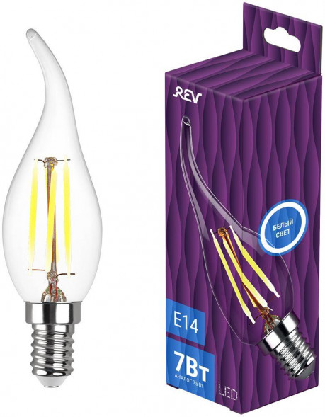 Лампа filament REV 32496 6 FC37 7Вт E14 4000К