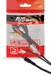 Кабель AVS RCA-61 3,5 jack - 2RCA (аудио) (1м)