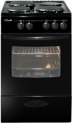 Плита электрическая ЛЫСЬВА ЭП 301 МС черный эмаль (без крышки)