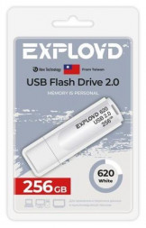 USB флэш-накопитель EXPLOYD 256GB 620 White 2.0 [EX-256GB-620-White]
