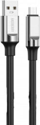 Кабель AKSBERRY (6900291860014) X159 Silicone USB-A - MicroUSB, черный