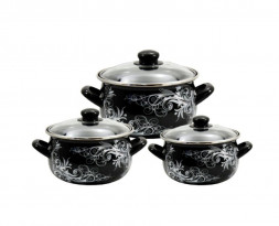 Набор кастрюль INTEROS Метелица набор 3-х пр. с/к 16658
