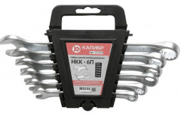 Набор ключей КАЛИБР Набор ключей комбинированных НКК-6П (6 штук, CRV)