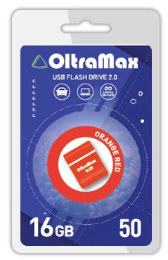 флэш-накопитель OLTRAMAX OM-16GB-50-Orange Red 2.0
