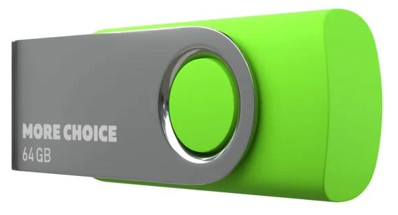 флэш-накопитель MORE CHOICE (4610196407635) MF64-4 USB 64GB 2.0 Green