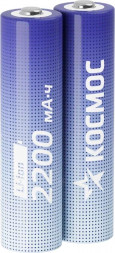 Аккумулятор КОСМОС KOC18650Li-ion22US2 голубой