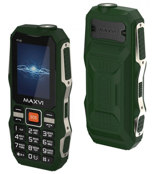 Телефон мобильный MAXVI P100 Green