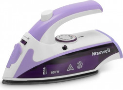 Утюг дорожный MAXWELL MW-3057 800Вт белый/фиолетовый