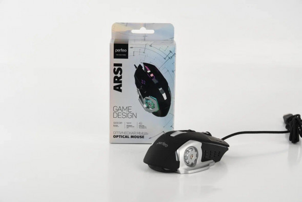 Мышь PERFEO (PF_B3412) &quot;ARSI&quot; чёрный/серебро