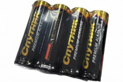 Элементы питания СПУТНИК LR6/4S PREMIUM ALKALINE