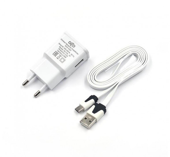 Зарядное устройство OLTO WCH-4107 СЗУ USB 1A + кабель Type-C