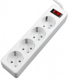 Сетевой фильтр 5BITES SP4W-530 GARDA - 4 роз - 3,0 м - белый