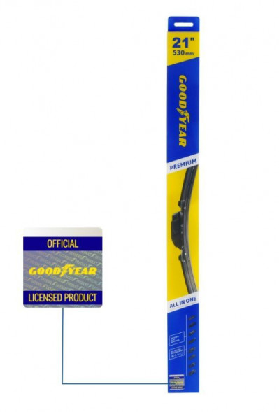 Щетка стеклоочистителя GOODYEAR GY000441 бескаркасная PREMIUM 21&#039;&#039;/53 CM