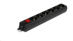сетевой фильтр SVEN OPTIMA 3,0 м (6 розеток с защитными шторками, черный, цветная коробка)