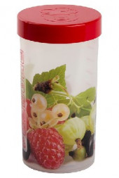 Емкость д/хранения продуктов OURSSON JA55146/RD емкость для жидких и сыпучих продуктов 1л.
