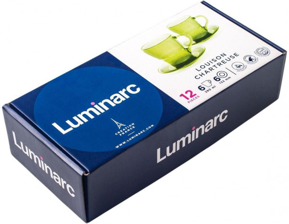 Набор чайный LUMINARC Набор чайный ЛУИЗ ШАРТРЕЗ 280мл 12 предметов O0495 LUMINARC Набор чайный ЛУИЗ ШАРТРЕЗ 280мл 12 предметов O0495