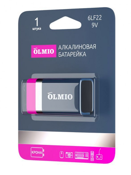 Элементы питания OLMIO 6LF22 01 (042885)