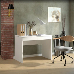 Стол письменный МЕБЕЛЬ-КОМПЛЕКС СП-06 Белый РЕ/Белый РЕ (1 уп.)