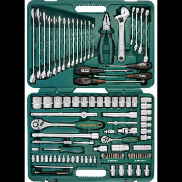 JONNESWAY S04H624101SA (S04H624101SA18) Набор инструмента универсальный 1/4&quot;, 1/2&quot;DR, 101 предмет