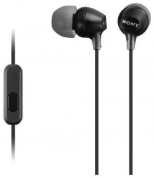 Наушники SONY MDR-EX15AP/B Черные с микр.