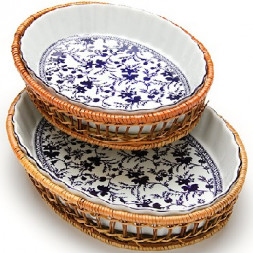 Форма для запекания керамика MAYER&amp;BOCH 24800 2 предм.2,1 +1,6л 33х5см УЗОР МВ