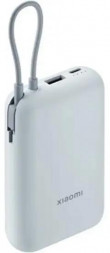 XIAOMI Power Bank 10000mAh (встроенный кабель) Ледяной синий GL (BHR9073GL)