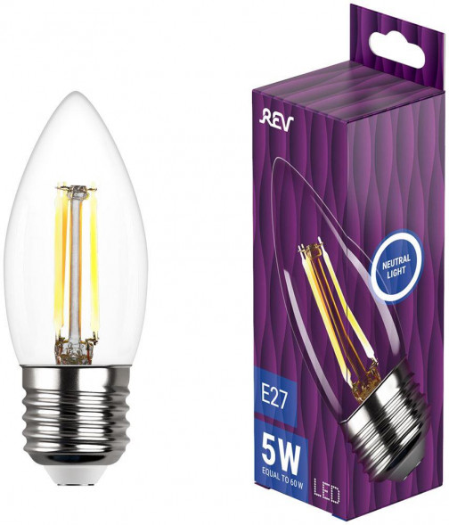 Лампа filament REV 32488 1 С37 5Вт E27 4000K