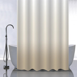 Штора для ванной САНАКС 01-103 Штора с рисунком, БЕЖЕВЫЙ ПЕРЕХОД, в ванную комнату, без колец, полиэстер180 х180 см