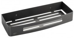 полочка GFMARK 78362 Полочка 22 см одинарная прямоугольная, литая, ГРАФИТ, из нержавеющей стали марки SUS 304