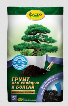 Торфяная продукция ФАСКО Грунт Цветочное счастье для хвойных и бонсай 5л