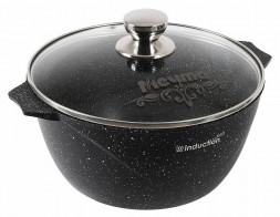 Кастрюля МЕЧТА 42802И Гранит black Induction Pro 2л