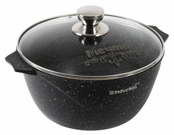 Кастрюля МЕЧТА 42802И Гранит black Induction Pro 2л