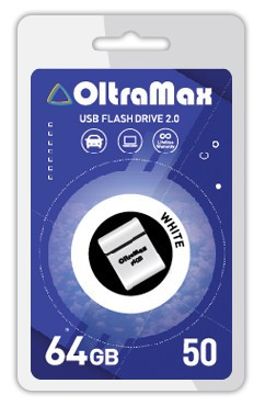 флэш-накопитель OLTRAMAX OM-64GB-50-White 2.0