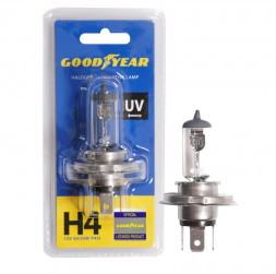 Лампа галогенная GOODYEAR GY014121 Н4 12V 60/55W P43t (блистер)