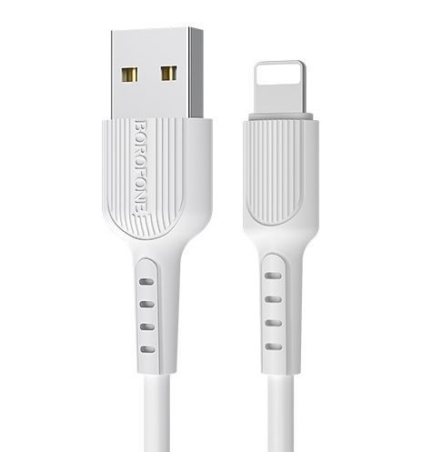 Кабель 8 Pin BOROFONE (6957531099505) BX16 &quot;USB-Lightning 8 Pin 2.A 1M - белый