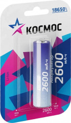 Аккумулятор КОСМОС KOC18650Li-ion26UBL1 голубой